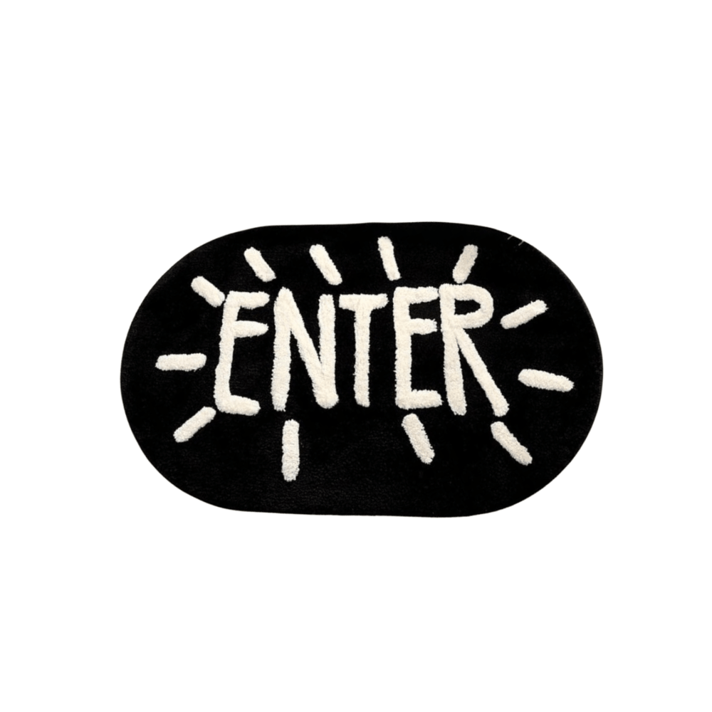 พรมเช็ดเท้า JKLOVEHOME DOORMAT SERIES 001 40X60 ซม. สีดำ_0